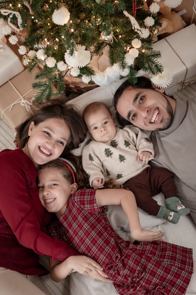 eportaje fotografico navidad familia cuatro personas madrid