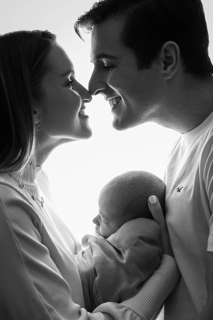 Fotografia recien nacido familia