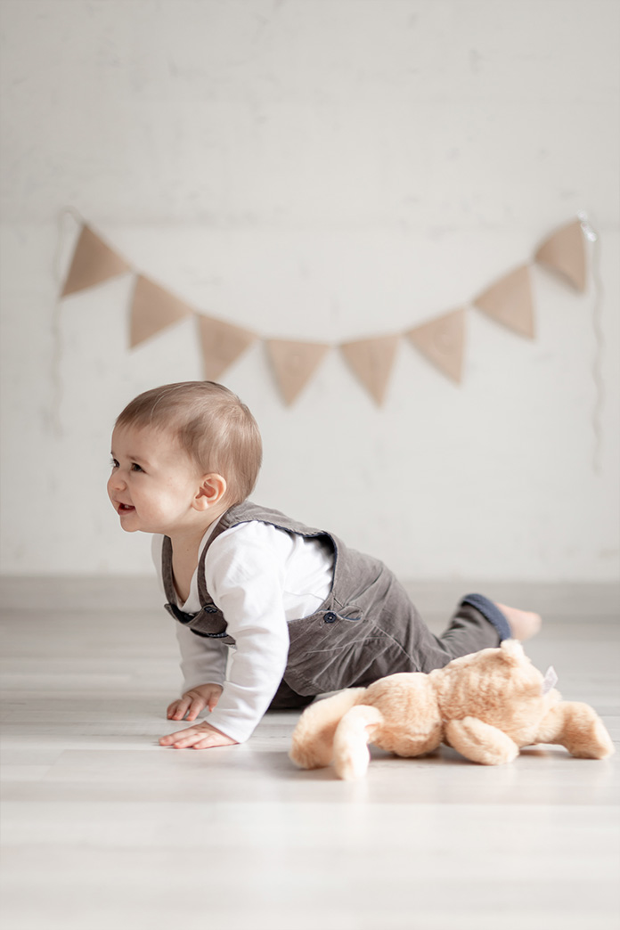 Fotografía infantil gateando