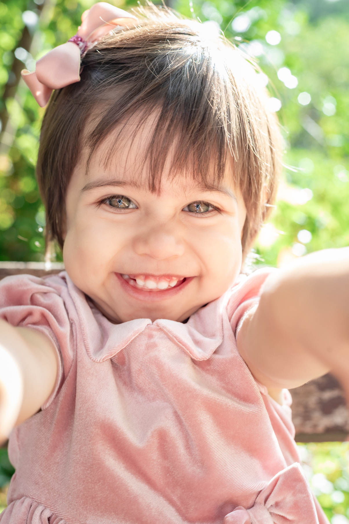 fotografía niña sonriendo
